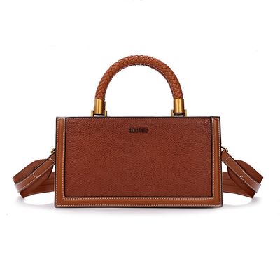 Bolsa Tote Pequena Floater Marrom Duas Alças