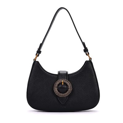 Bolsa Baguete Floater Preta Alça De Ombro