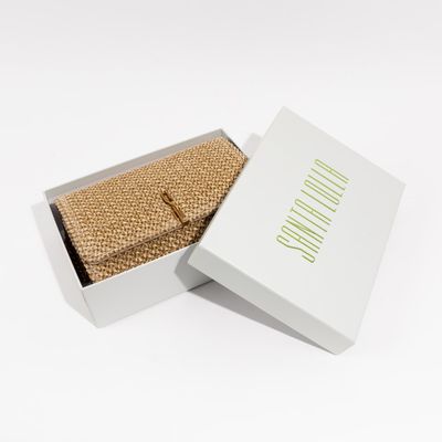 Bolsa Carteira Tramado Alça Corrente Transversal