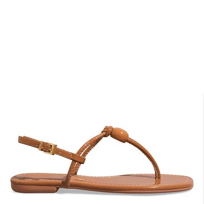 Rasteira Verniz Anzeli Caramelo