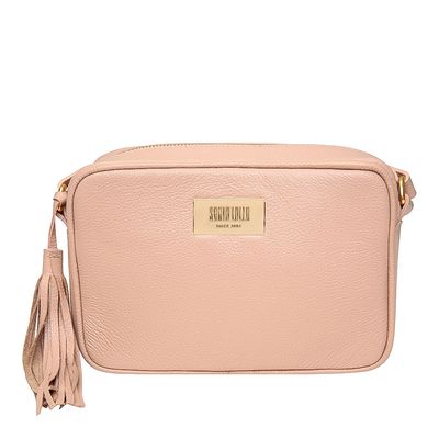 Bolsa Couro Floater Pequena Bege