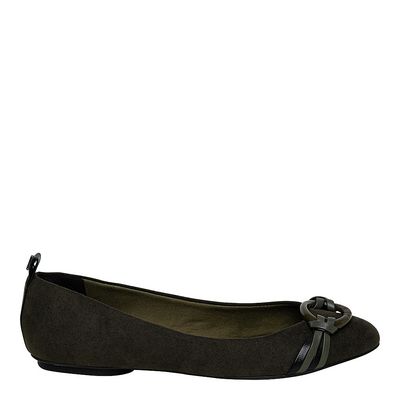 Sapatilha Suede Fivela Verde