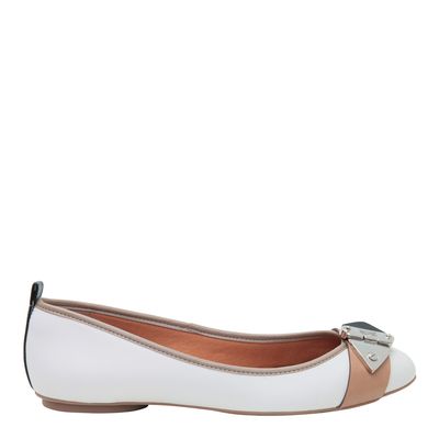 Sapatilha Fivela Metal Off White