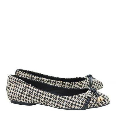Sapatilha Tweed Pied Poule Preto e Branco