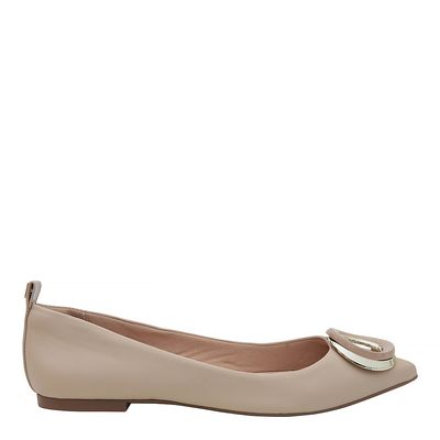 Sapatilha Santorine Bico Fino Bege