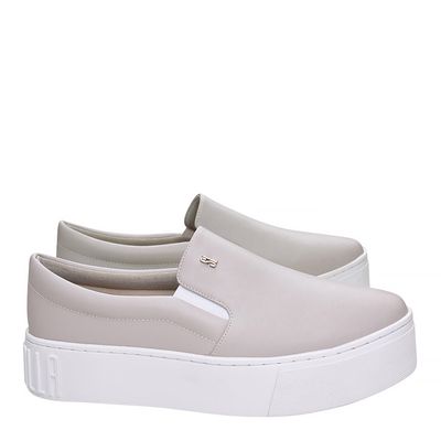 Tênis Slip On Santorine Sola Alta Cinza