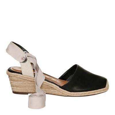 Espadrille Napa Confort Cordas Preto