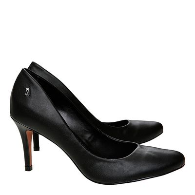 Scarpin Couro New Preto