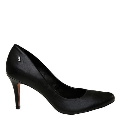 Scarpin Couro New Preto