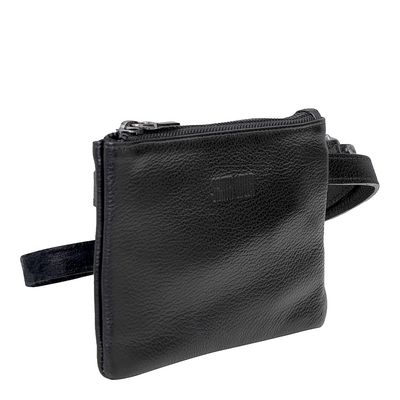Cinto Couro Floater Pochete Preto
