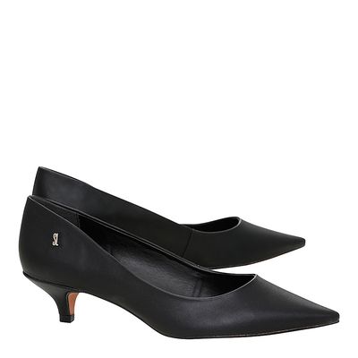 Scarpin New Couro Pelica Soft Preto