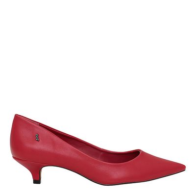 Scarpin New Couro Pelica Soft Escarlate