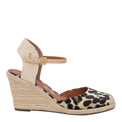 Espadrille Cordas Veludo Animal Print