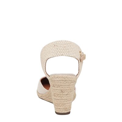 Espadrille Antalia Salto Alto Bege