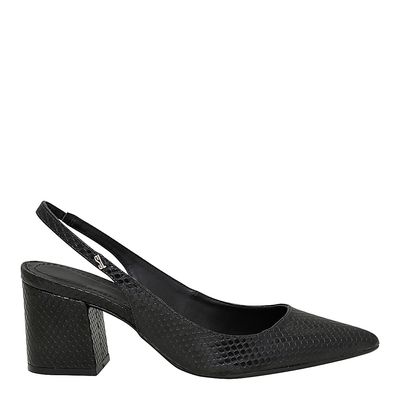 Scarpin Olimpia Texturizado Preto