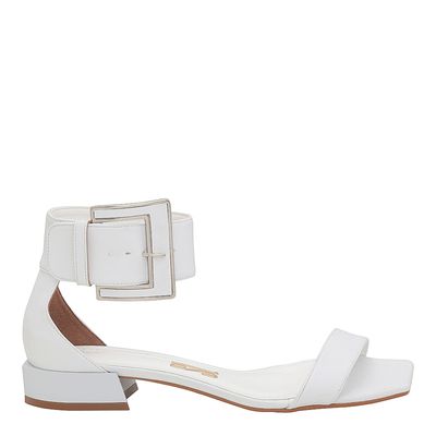 Rasteira Confort Fivela Branco
