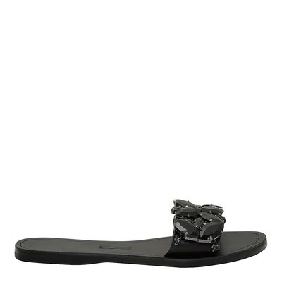 Rasteira Santorine Pedraria Preto