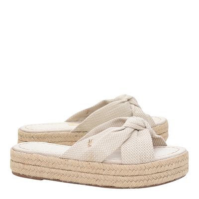 Espadrille Tecido Nó Nude