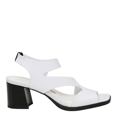 Sandália Neoprene Recorte Branco