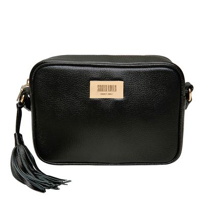 Bolsa Couro Floater Pequena Preta
