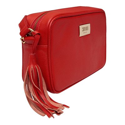 Bolsa Couro Floater Pequena Laranja