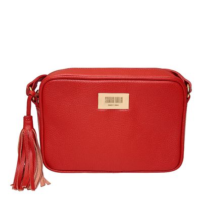 Bolsa Couro Floater Pequena Laranja