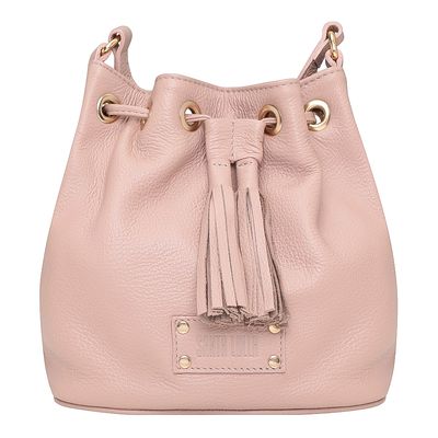 Bolsa Saco Couro Floater Média Bege