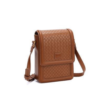 Bolsa Porta Celular Soft Marrom Alça Transversal
