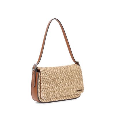 Bolsa Baguete Palha Tramado Marrom