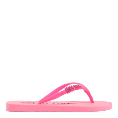 Chinelo Flip Flop Borracha Rosa Chic Jelly