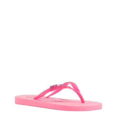 Chinelo Flip Flop Borracha Rosa Chic Jelly
