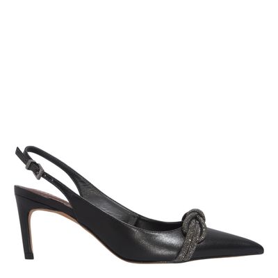 Scarpin Couro Confort Preto