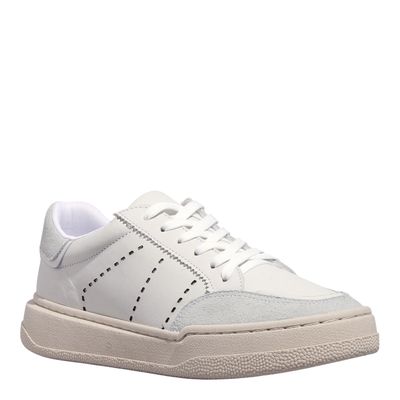 Tênis Couro Camurça Off White