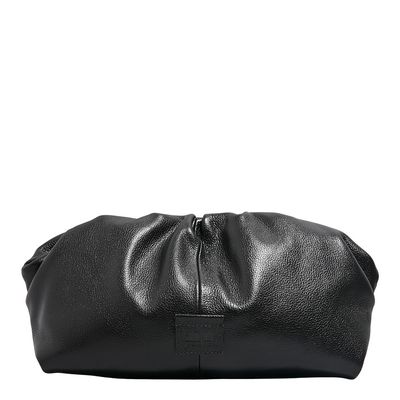 Clutch Grande Couro Floater Preta