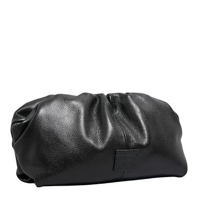 Clutch Grande Couro Floater Preta
