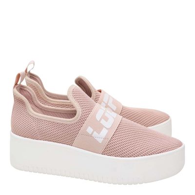 Tênis Slip On Knit Lolla Sport Rosa