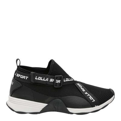 Tênis Faixa Knit Lolla Sport Preto