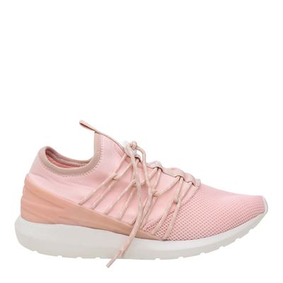 Tênis Knit Lolla Sport Rosa e Branco