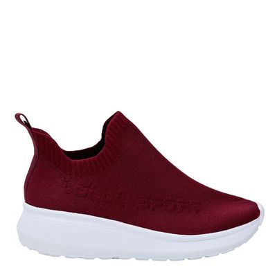 Tênis Slip On Knit Lolla Sport Vinho