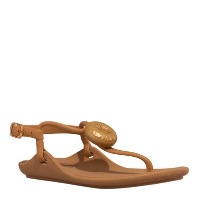 Rasteira Infantil Borracha Bege