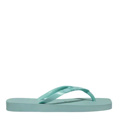 Chinelo Borracha Bico Quadrado Verde