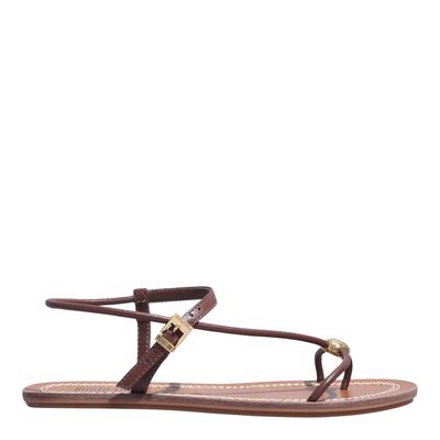 Rasteira napa soft bico redondo marrom