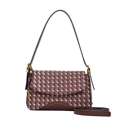 Bolsa M Risco Cubos Brown