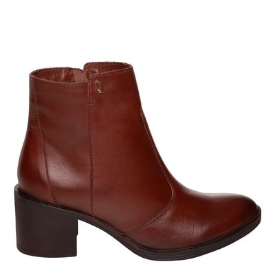 Bota Marrom Salto Quadrado