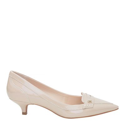 Scarpin Verniz Bege Amendoa