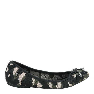 Sapatilha Knit Laço Verde Camuflado