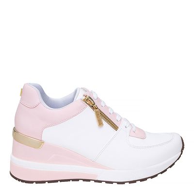 Tênis Santorine Sola Alta Branco e Rosa