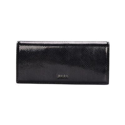 Clutch De Mão Metalizado Preta