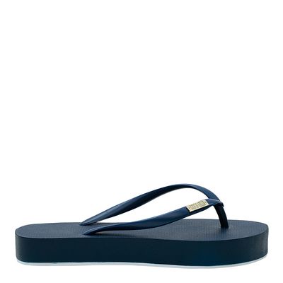 Flip Flop Emborrachado Sola Alta Azul
