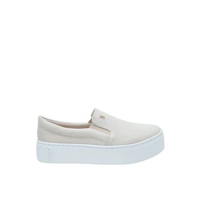 Tênis Slip On Infantil Bege Tecido